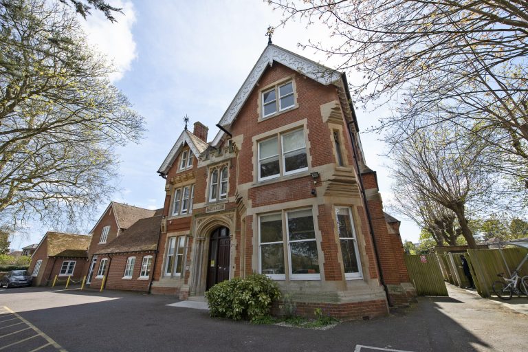A front entrance to the worthgate school